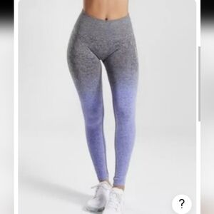 Gymshark Adapt Ombre High Rise Seamless Leggings Gray Purple Sz M